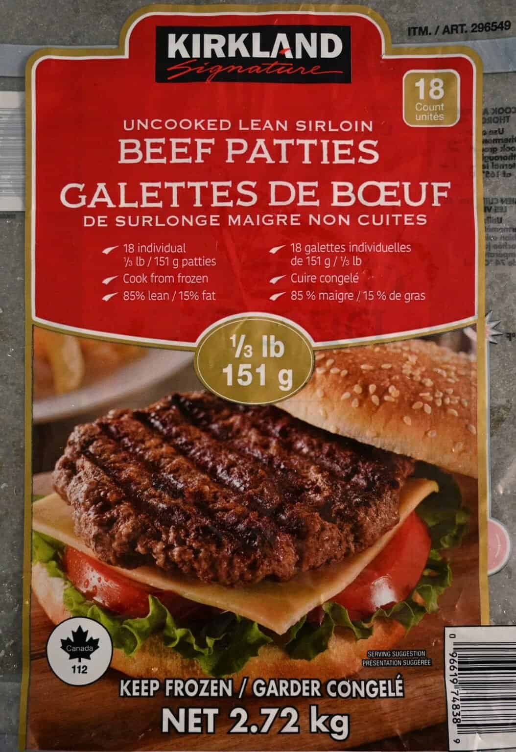 Costco Kirkland Signature Lean Sirloin Beef Patties Review Costcuisine