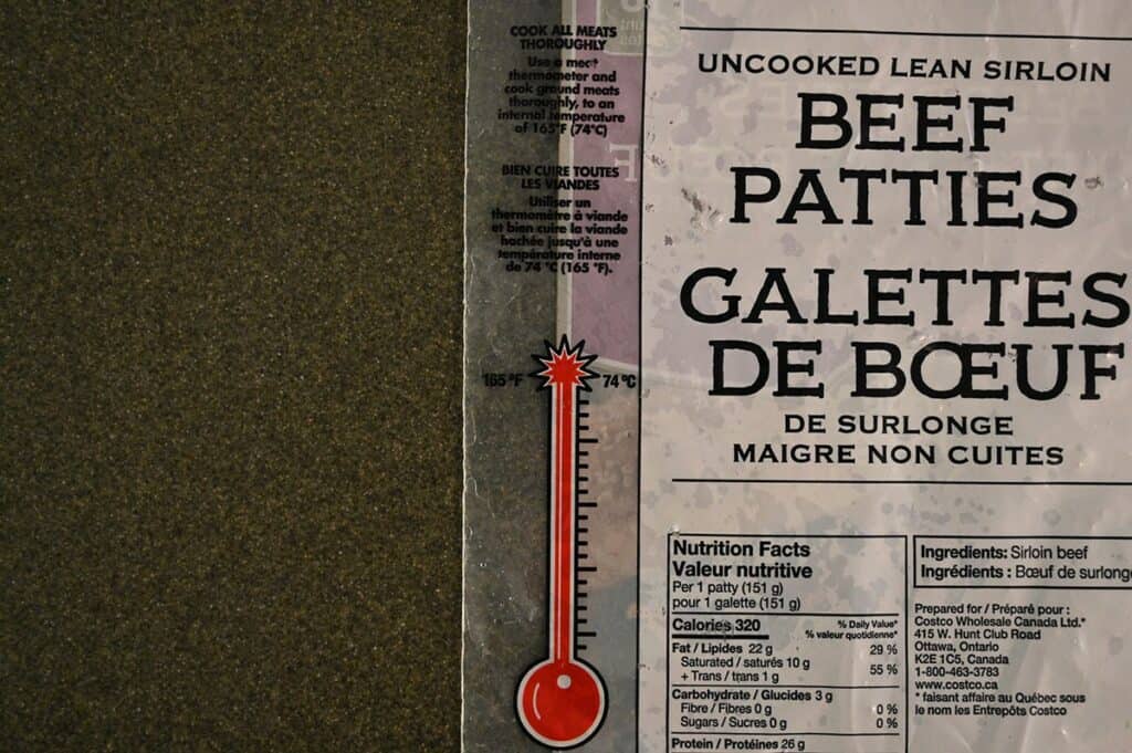 Costco Kirkland Signature Lean Sirloin Beef Patties Review Costcuisine