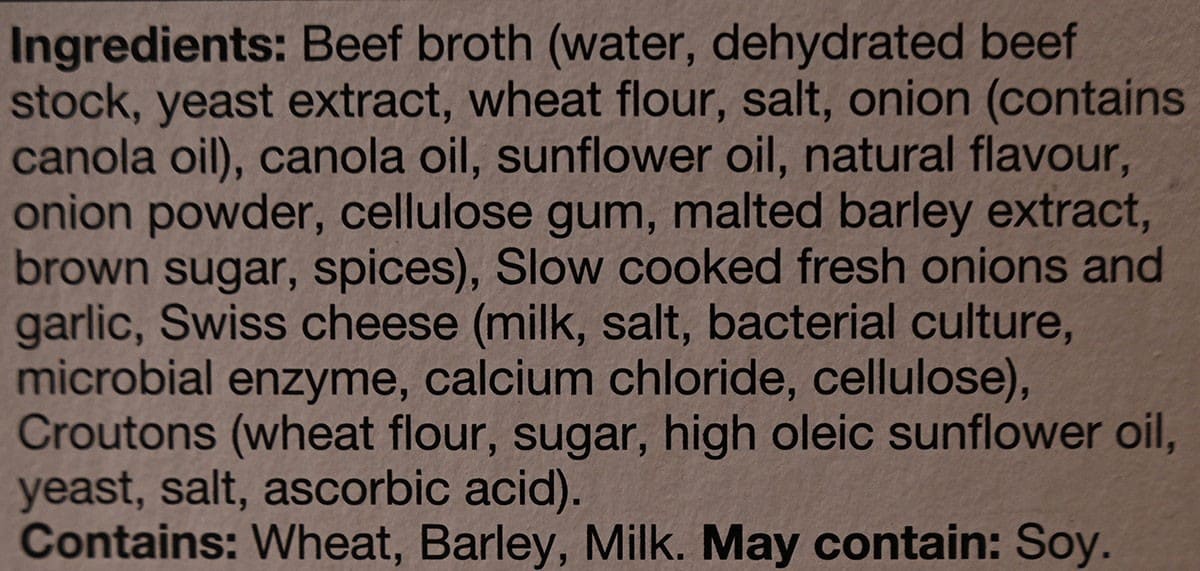 Costco Cuisine Adventures French Onion Soup Review Costcuisine