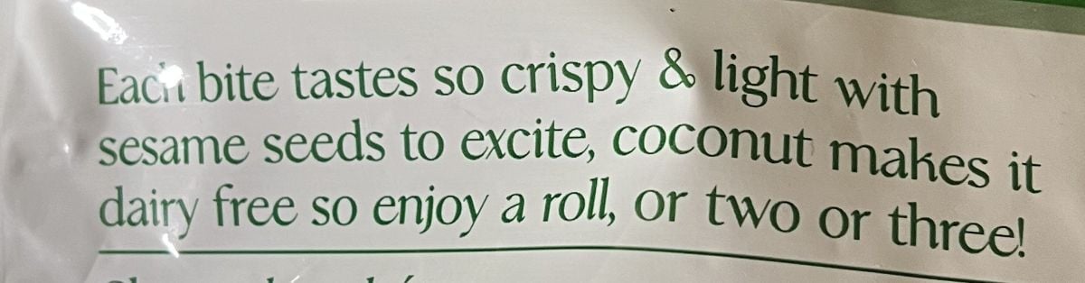 Image of the product description from the back of the bag. 