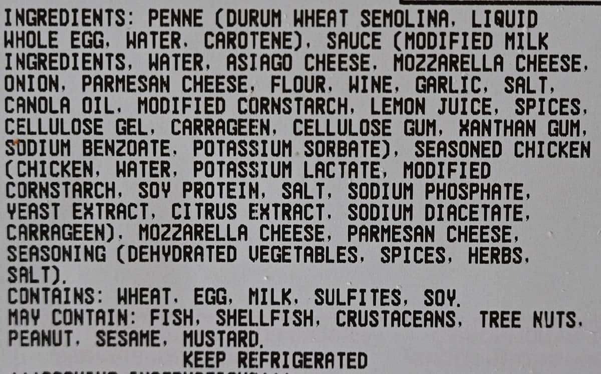 Costco Kirkland Signature Chicken Penne Alfredo Review Costcuisine