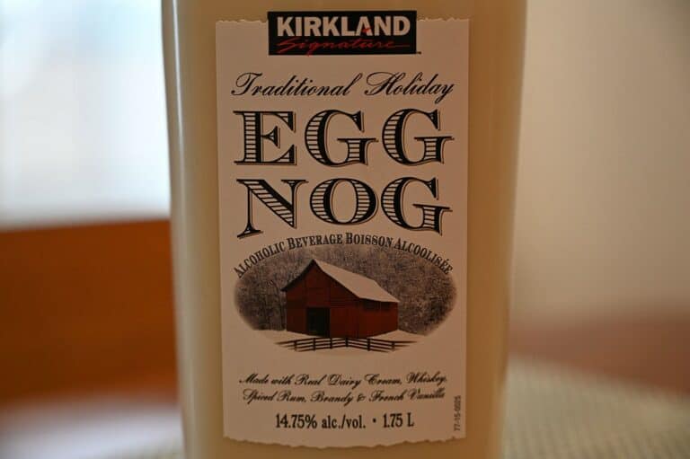 Costco Kirkland Signature Traditional Holiday Egg Nog Alcoholic