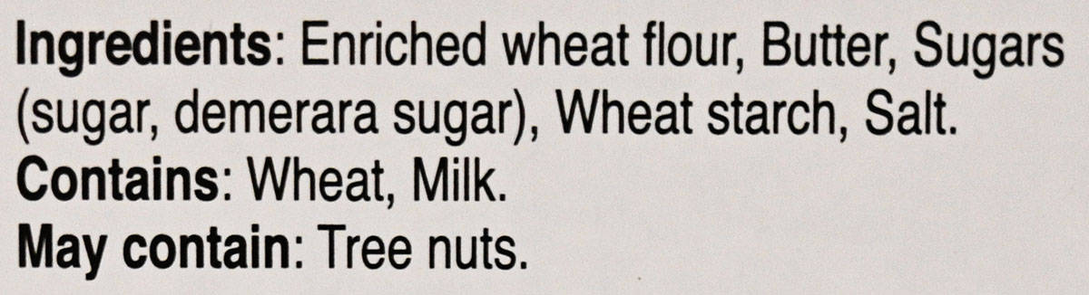 Image of the ingredients list from the tin.