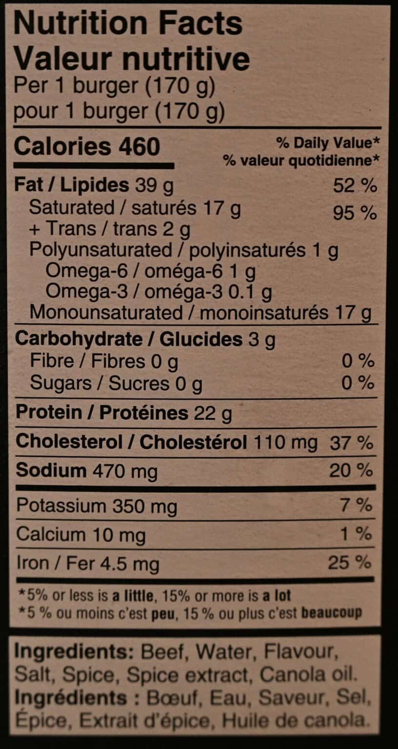 Costco The Keg Prime Rib Beef Burgers Review Costcuisine