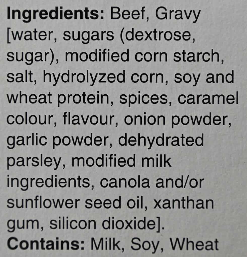 Costco 44th Street Beef Pot Roast ingredients. 