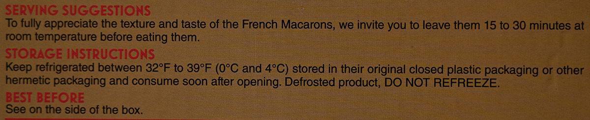 Serving suggestions for the Tipiak Macarons. 