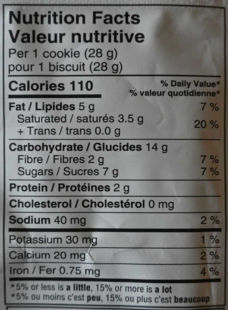 Costco E&C's Heavenly Hunks Nutrition Facts