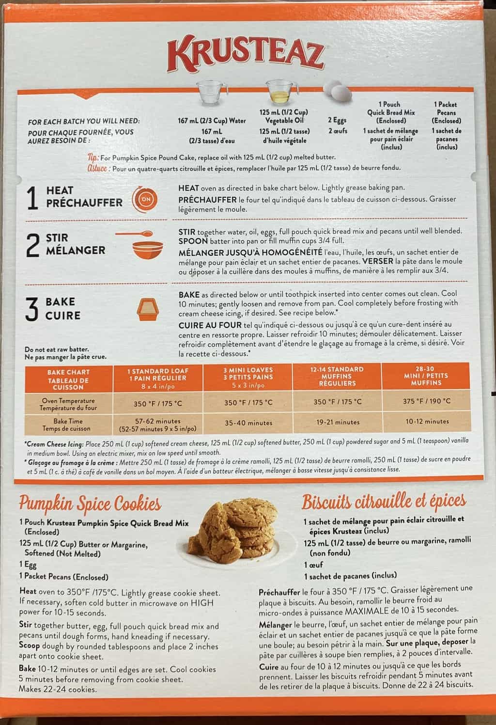recipes with krusteaz pumpkin spice baking mix