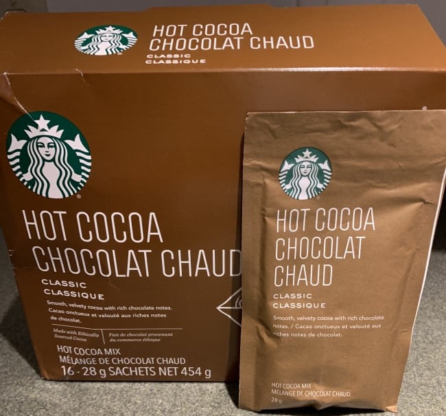 Starbucks Holiday Gift Pack - Ceramic mug and Starbucks Peppermint or  Classic Hot Cocoa