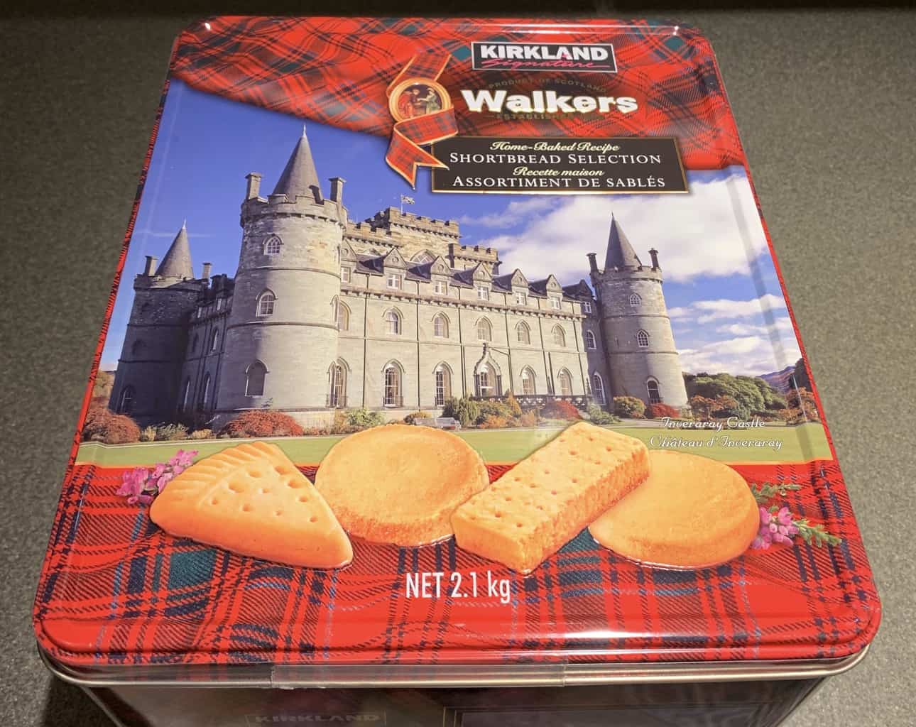 Tins Advertising Collectables 2.1kg Tin Kirkland Signature Walkers