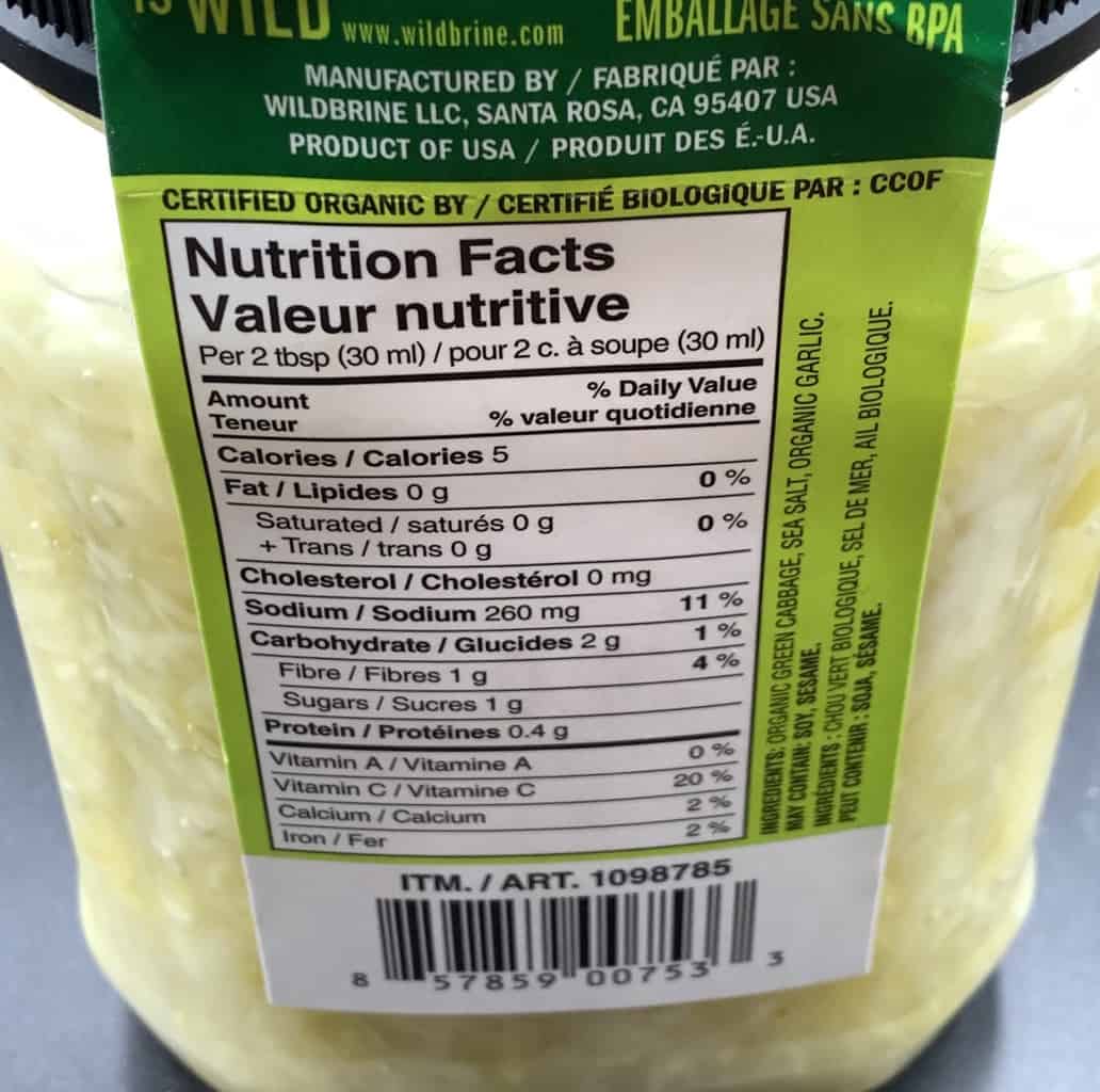 Costco Wildbrine Raw Organic Sauerkraut Review Costcuisine