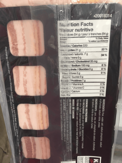 Costco Kirkland Signature Bacon Quick