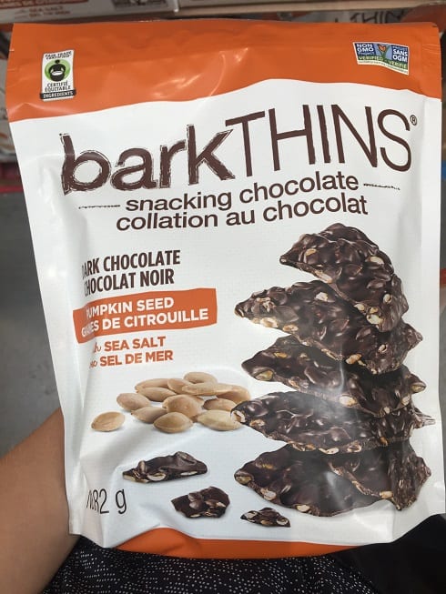 Costco Pumpkin Seed Dark Chocolate barkTHINS review