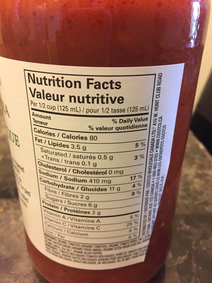 Costco Kirkland Signature Organic Marinara Review Costcuisine