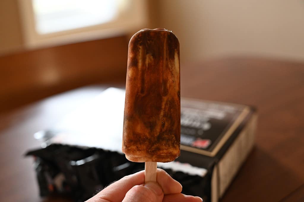 Photo of an unwrapped brown sugar boba bar.