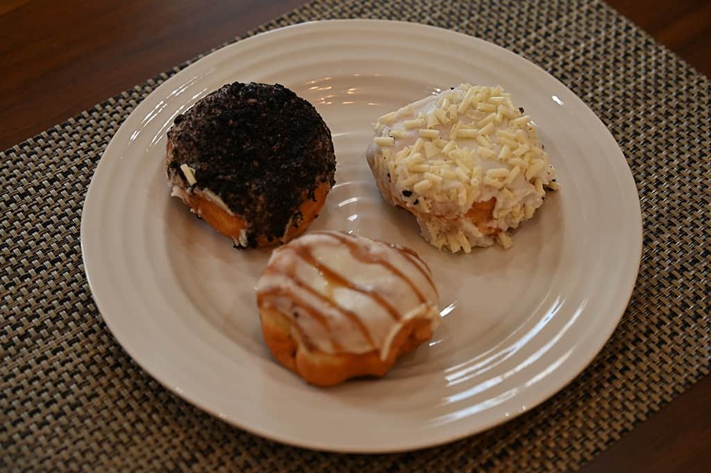 Costco Indulgence Filled Donuts Caramel, Cookies & Cream and Lemon