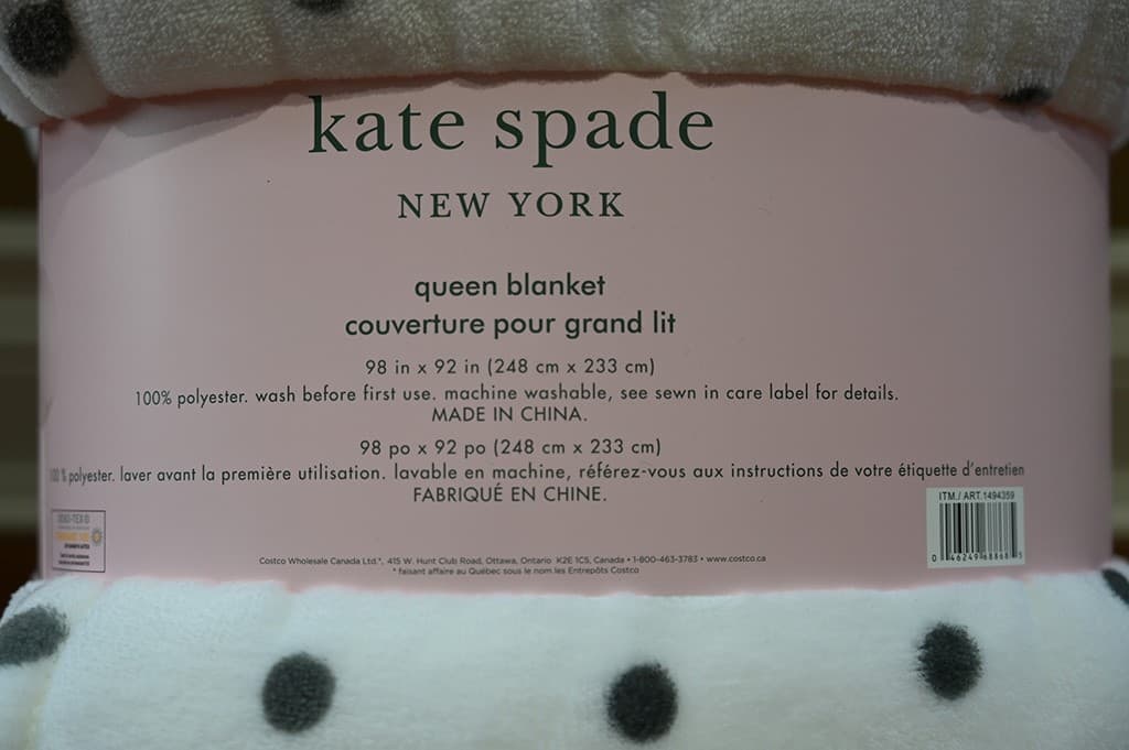 Costco Kate Spade Blanket Review - Costcuisine