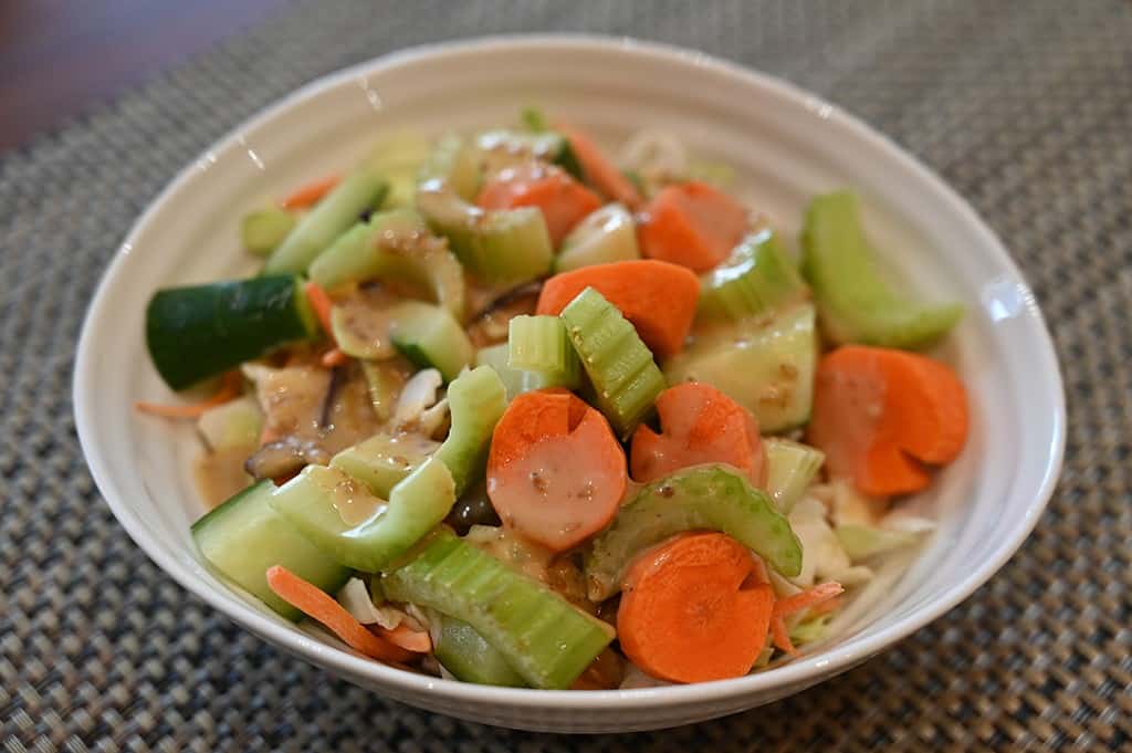 Salad with Costco Kewpie Deep Roasted Sesame Dressing & Marinade