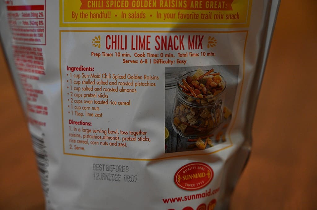 Costco Sun-Maid Chili Spiced Golden Raisins