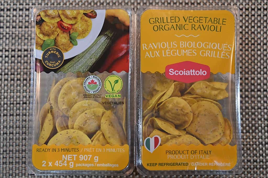 Costco Vegan Scoiattolo Grilled Vegetable Organic Ravioli