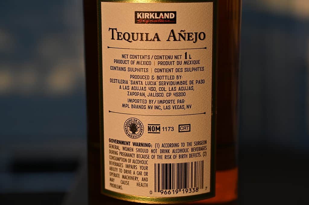 Costco Kirkland Signature Anejo Tequila
