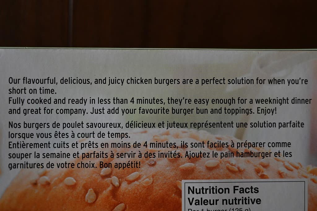 Costco Connie's Kitchen Chicken Burgers