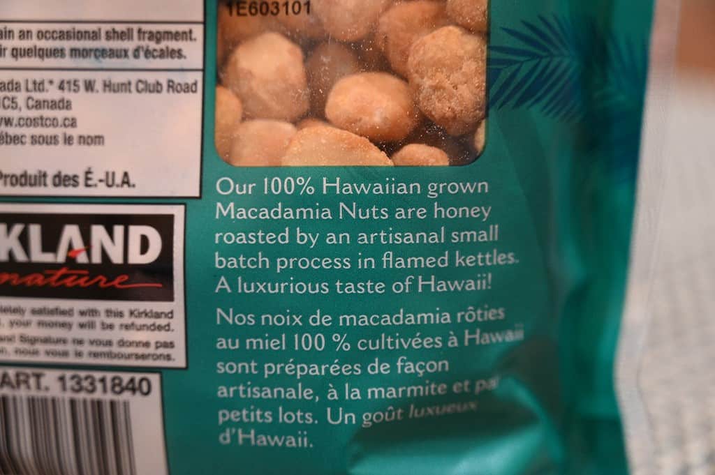 Costco Kirkland Signature Honey Roasted Macadamia Nuts 