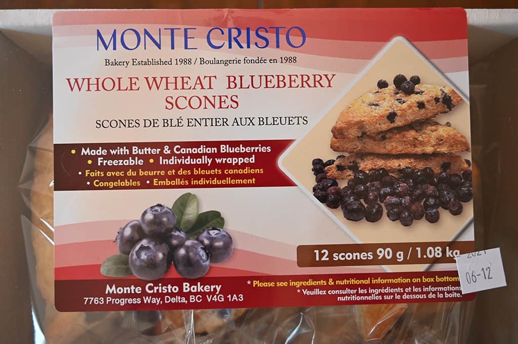 Costco Monte Cristo Whole Wheat Blueberry Scones