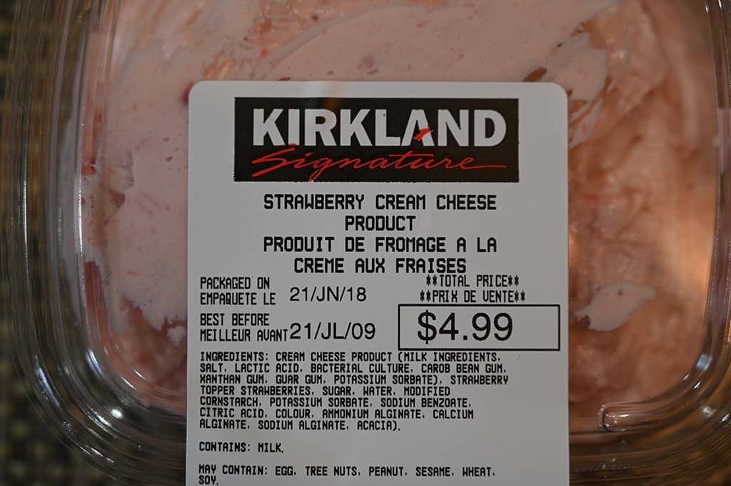 Costco Kirkland Signature Strawberry Cream Cheese