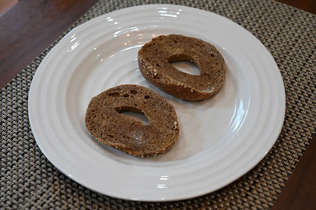 Costco Keto 1.0 All-In Bagel toasted with butter