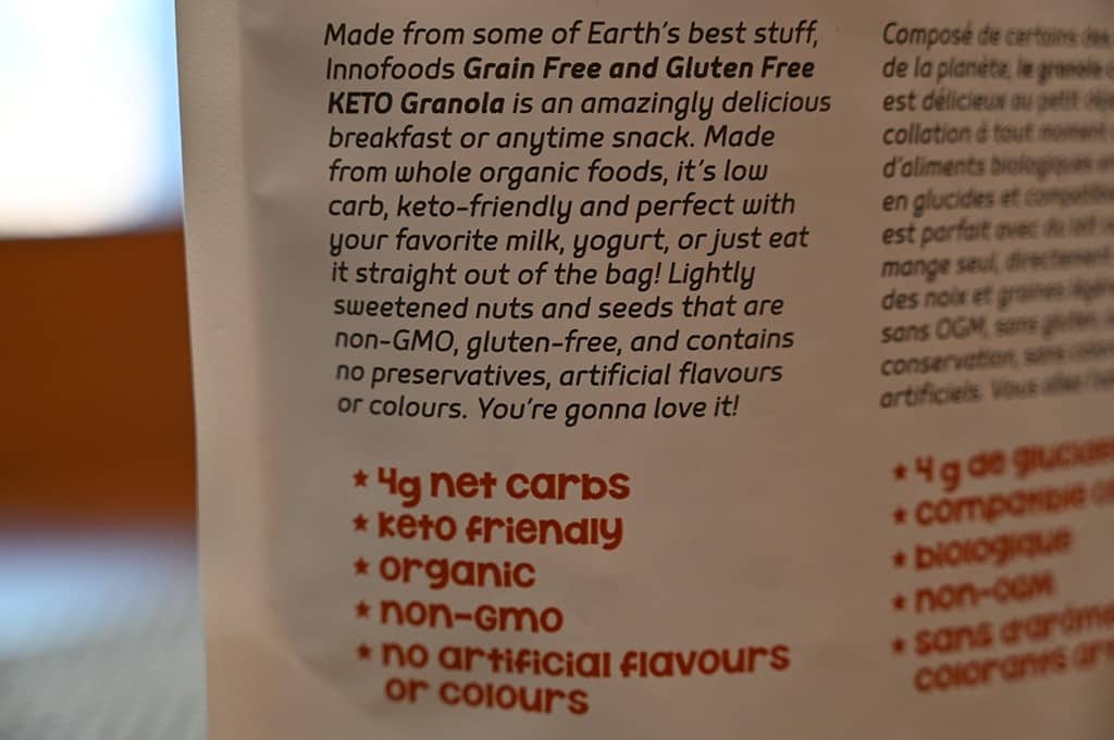 Costco innofoods Keto Granola