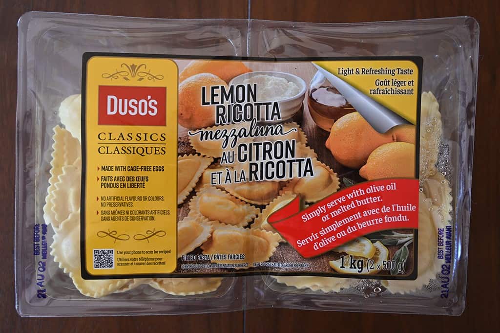 Costco Duso's Lemon Ricotta Mezzaluna