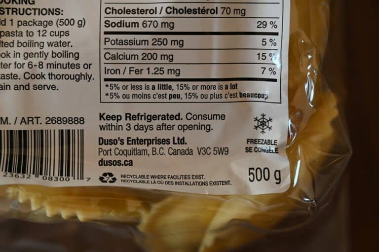 Costco Ready Made Pasta Duso's Lemon Ricotta Mezzaluna Review Costcuisine