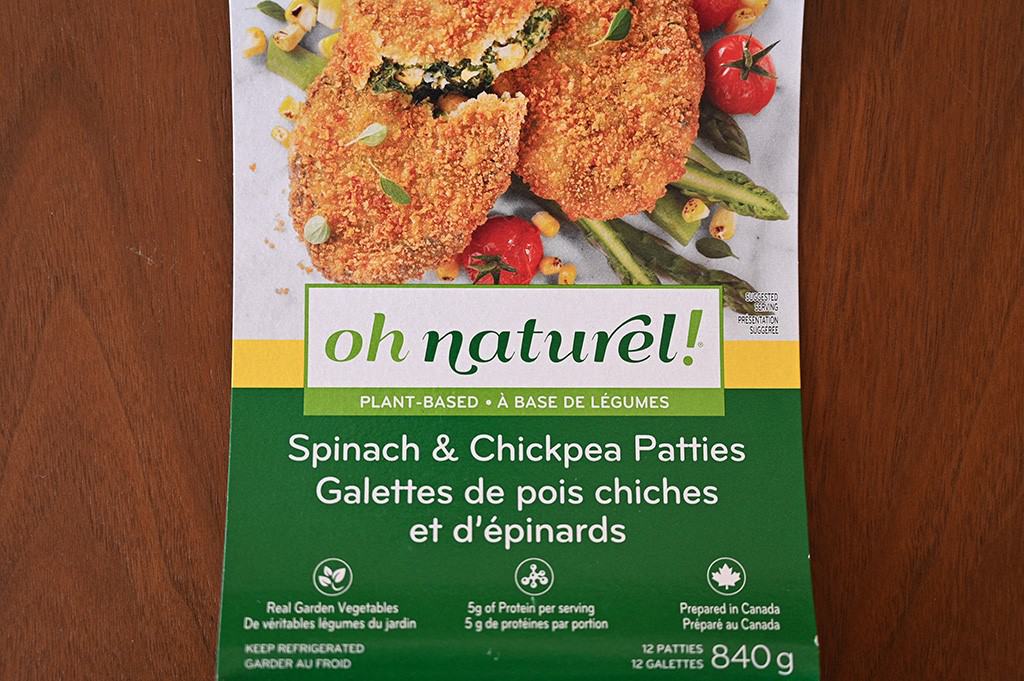 Costco oh naturel! Spinach & Chickpea Patties