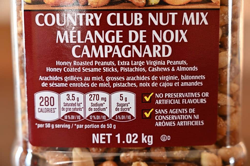 Costco Savanna Orchards Country Club Nut Mix 