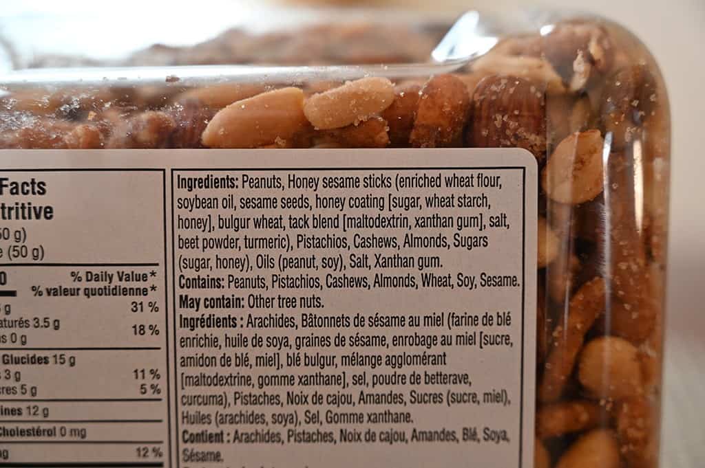 Costco Savanna Orchards Country Club Nut Mix Ingredients