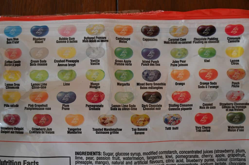 jelly bean flavors