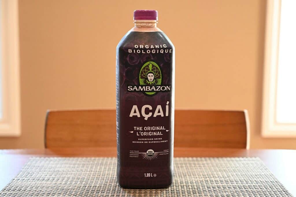 Costco Sambazon Acai Superfood Drink  bottle