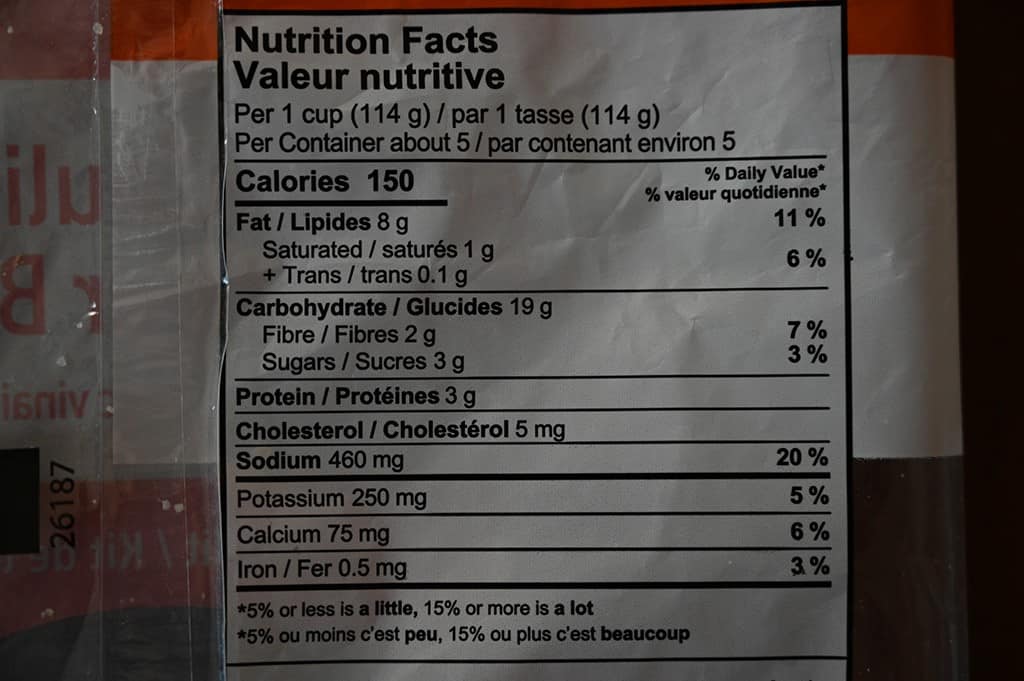 Costco Eat Smart Buffalo Cauliflower Nutrition Information