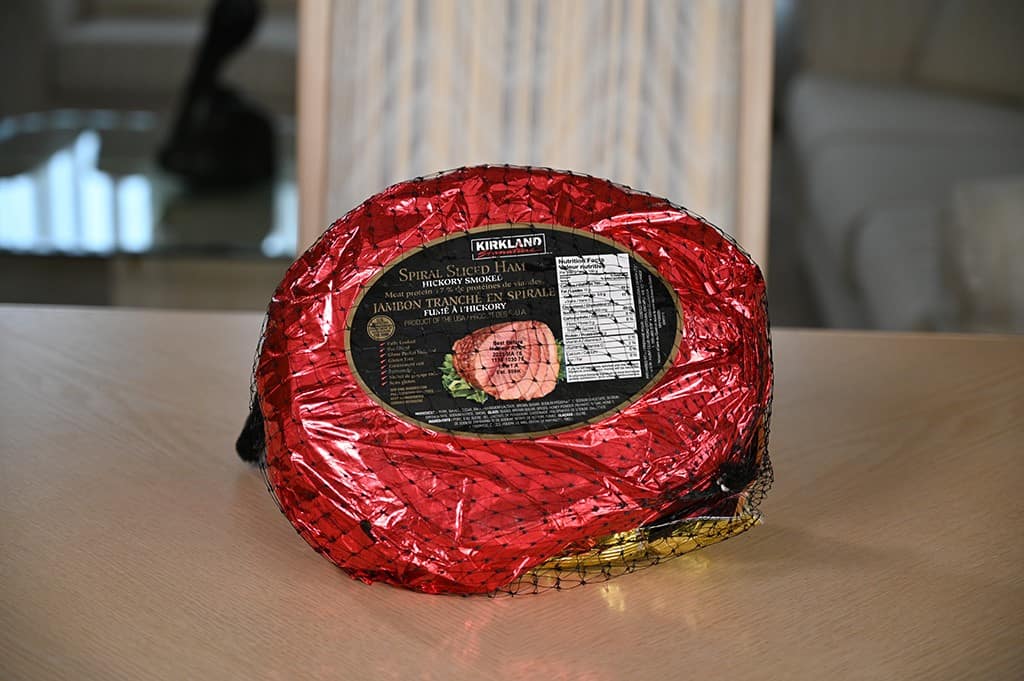 The Costco Kirkland Signature Spiral Sliced Ham.