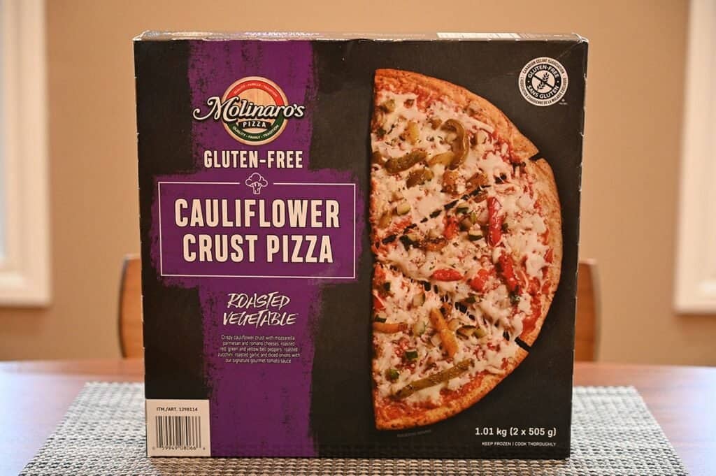 Costco Molinaro's Gluten-Free Roasted Vegetable Cauliflower Crust Frozen Pizza box