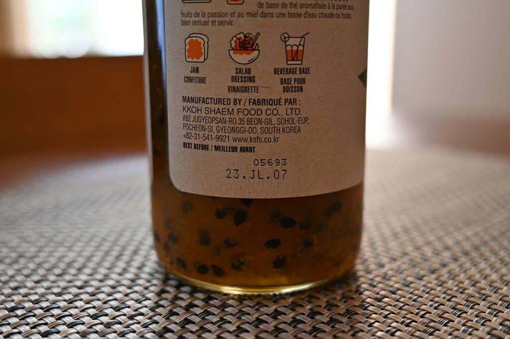 Costco Vonbee Passion Fruit Honey Puree suggestions on how to use 