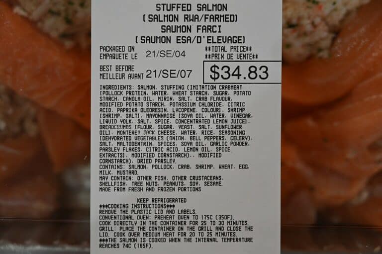 Costco Kirkland Signature Stuffed Salmon Review - Costcuisine