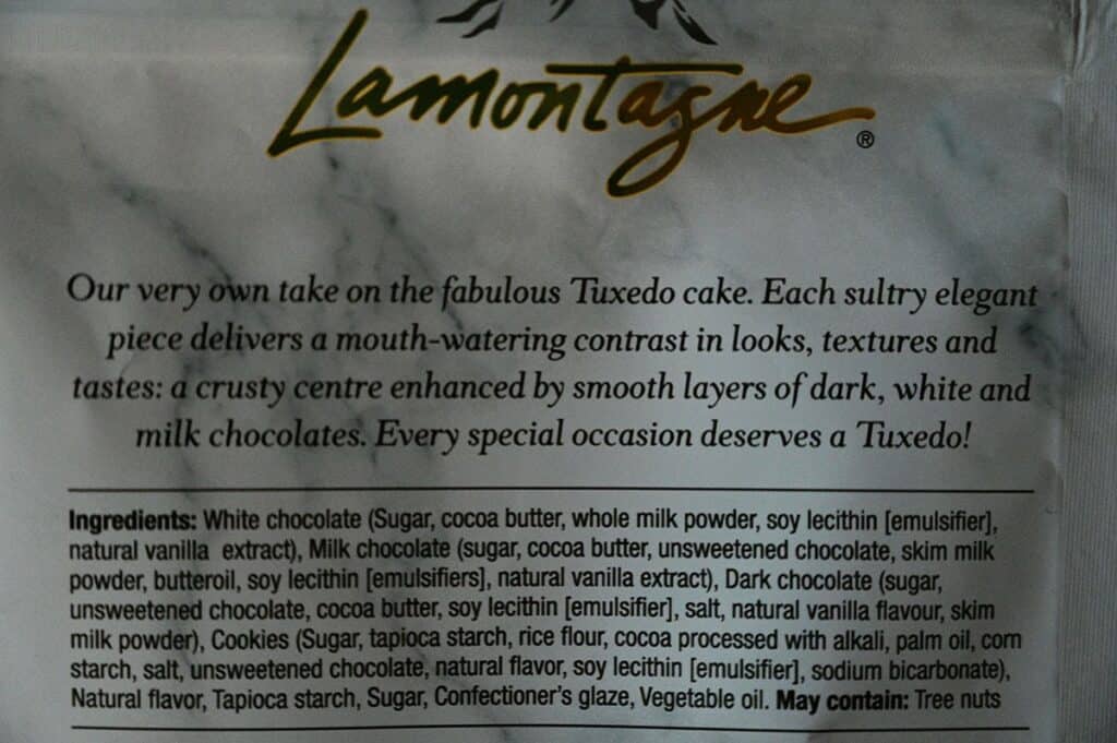  Costco Lamontagne Tuxedo Cake Bites Ingredients 