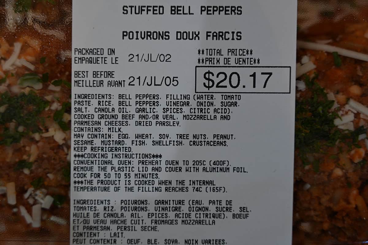 Costco Kirkland Signature Stuffed Peppers Review Costcuisine