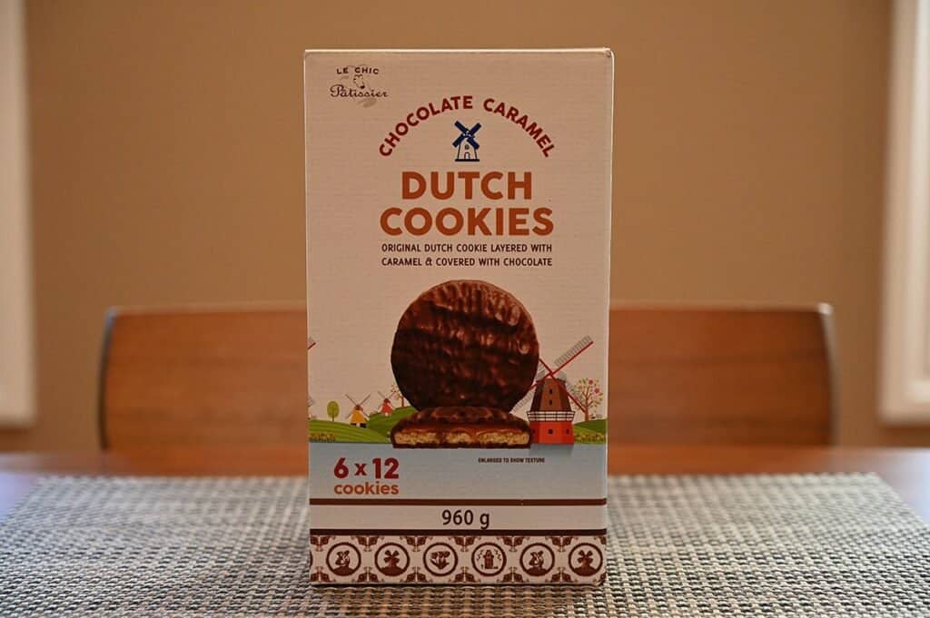 Costco Le Chic Patissier Chocolate Caramel Dutch Cookies box 