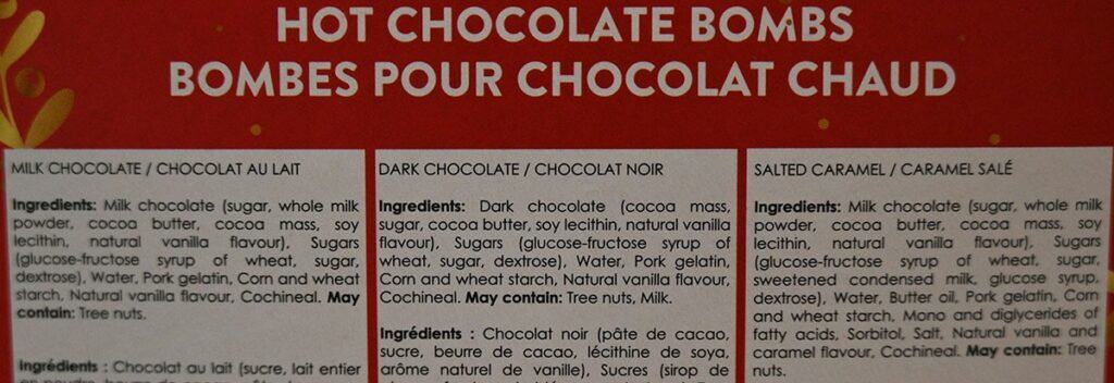 Costco Deavas Hot Chocolate Bombs Ingredients