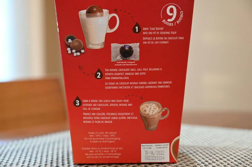 Costco Deavas Hot Chocolate Bombs Preparation Instructions