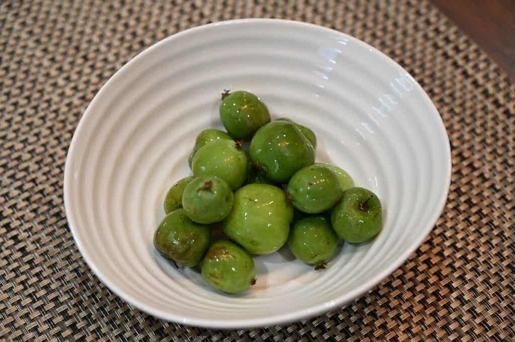 Costco HBF Kiwi Berries washed and in a bowl