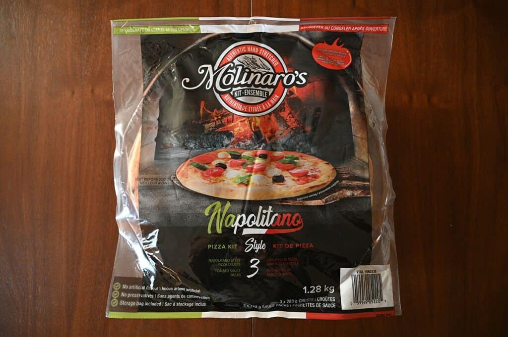 Costco Molinaro's Napolitano Pizza Kit image of pizza crust kit 